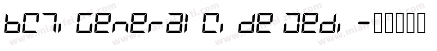 BW7iGeneralWide Medi字体转换